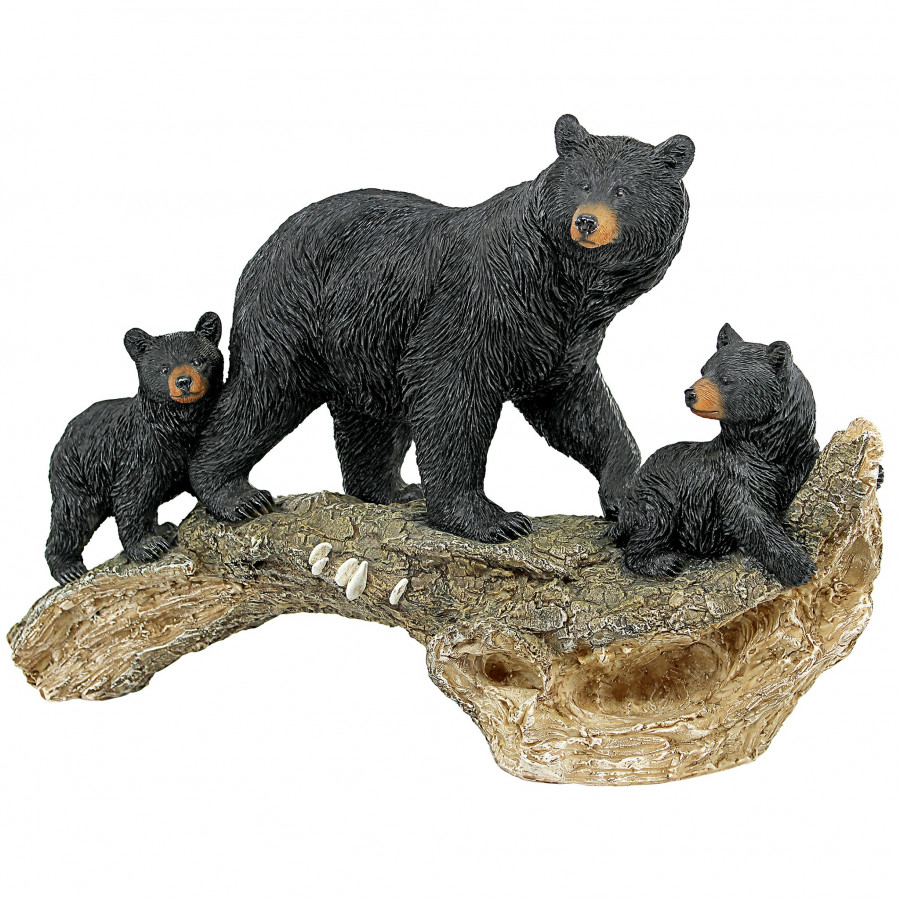 Toscano - Controlling the CubsMother Black Bear Animal Statue
