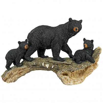 Toscano - Controlling the CubsMother Black Bear Animal Statue