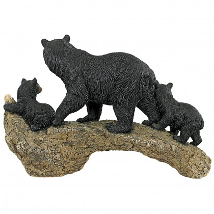 Toscano - Controlling the CubsMother Black Bear Animal Statue