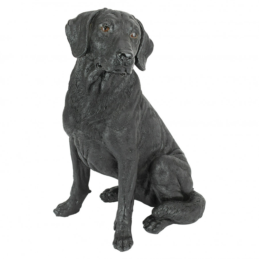 Toscano - Black Labrador Retriever Dog Statue