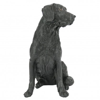 Toscano - Black Labrador Retriever Dog Statue