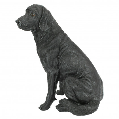 Toscano - Black Labrador Retriever Dog Statue
