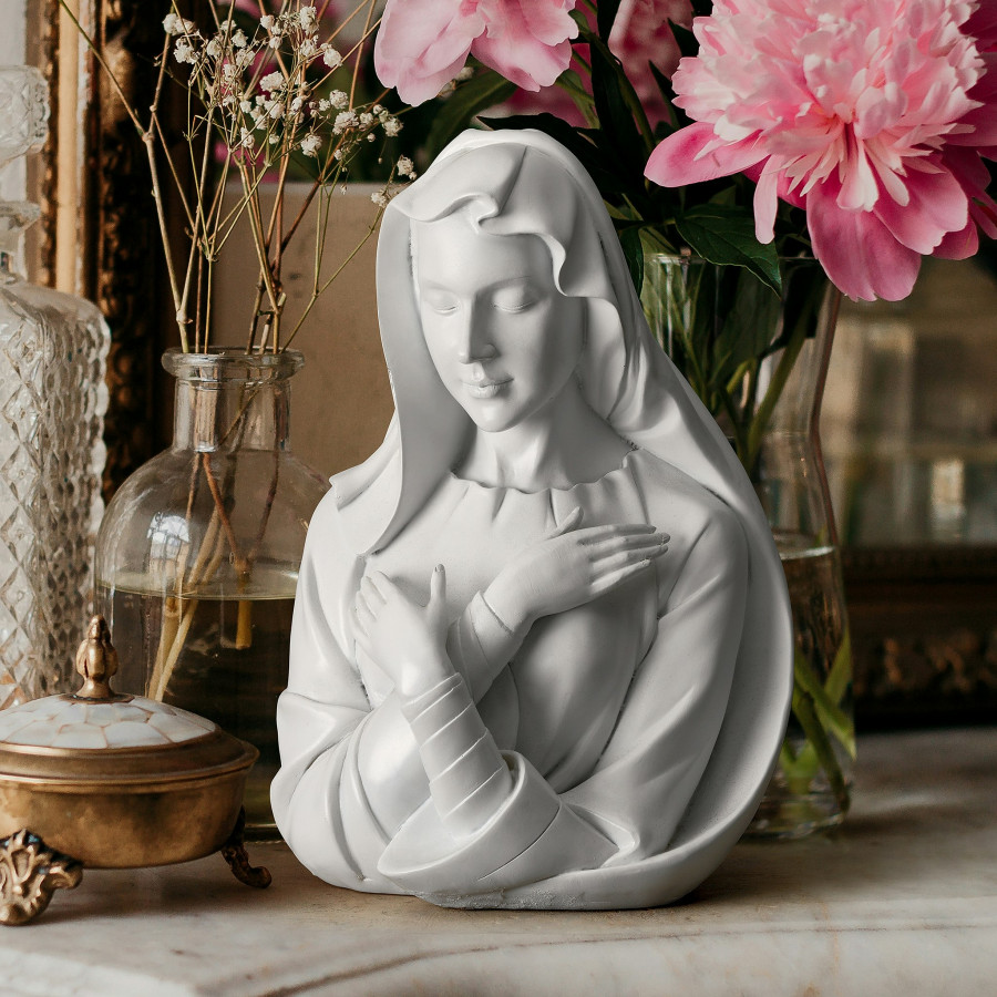 Toscano - Blessed Virgin MaryLady of Grace Bust Statue