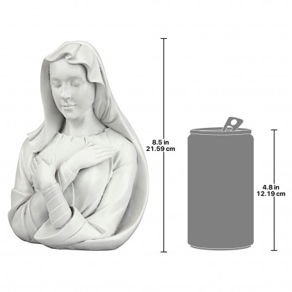 Toscano - Blessed Virgin MaryLady of Grace Bust Statue