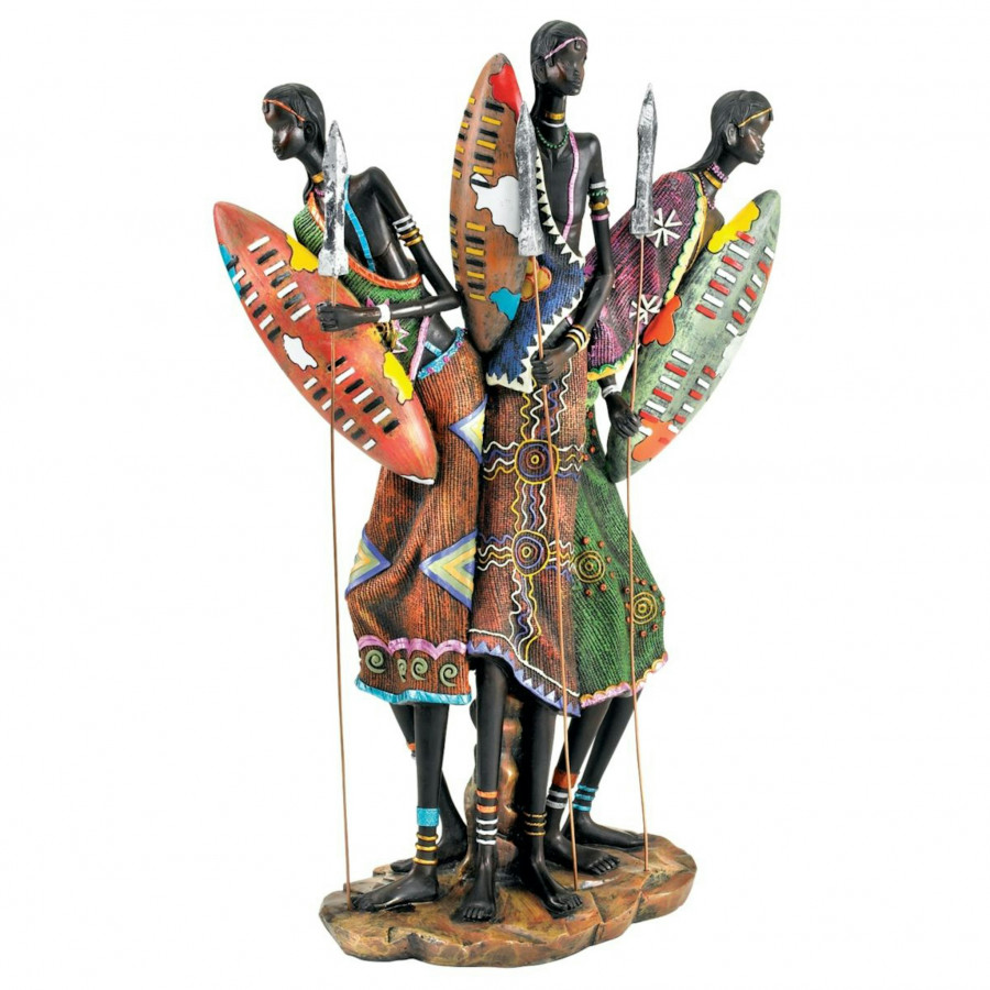 Toscano - Zulu Warriors of South Africa Statue