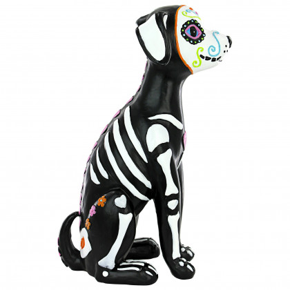 Toscano - Dia de los Muertos El Perro Sugar Skull Dog Statue