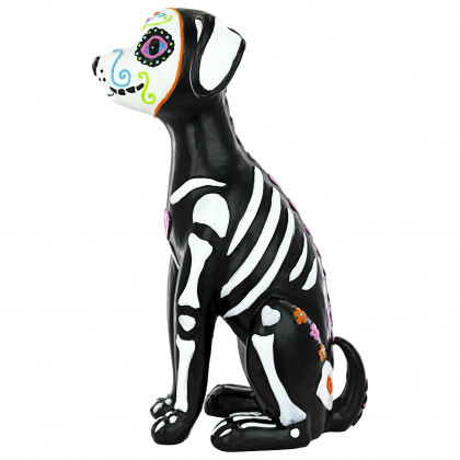 Toscano - Dia de los Muertos El Perro Sugar Skull Dog Statue