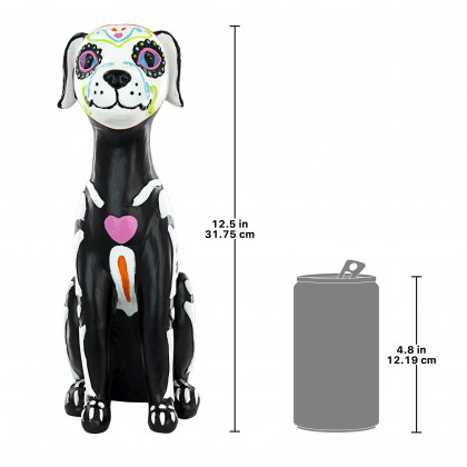 Toscano - Dia de los Muertos El Perro Sugar Skull Dog Statue