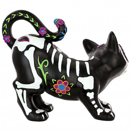 Toscano - Dia de los Muertos El Gatto Sugar Skull Cat Statue