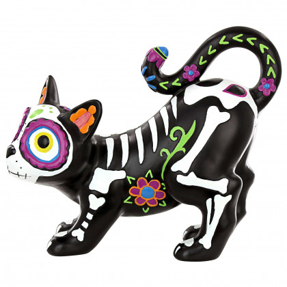 Toscano - Dia de los Muertos El Gatto Sugar Skull Cat Statue
