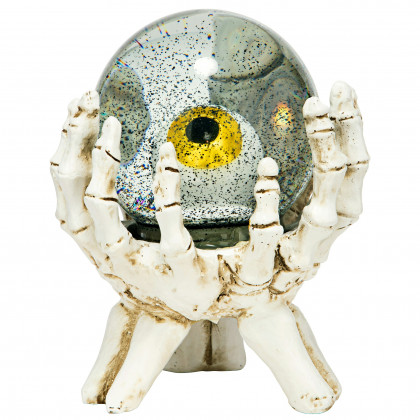 Toscano - All-Seeing Eye of the Skeleton Water Globe Statue