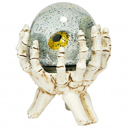 Toscano - All-Seeing Eye of the Skeleton Water Globe Statue