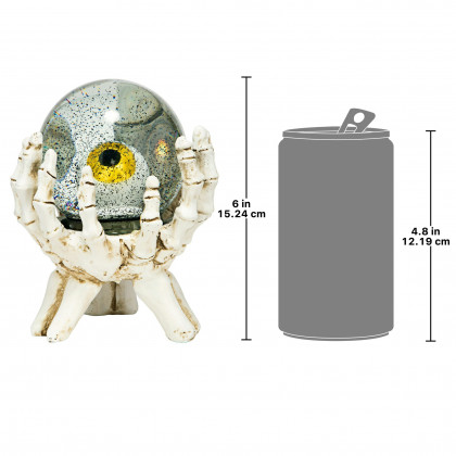 Toscano - All-Seeing Eye of the Skeleton Water Globe Statue