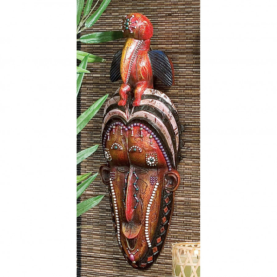 Toscano - Mask of the Congo African Wall Sculpture
