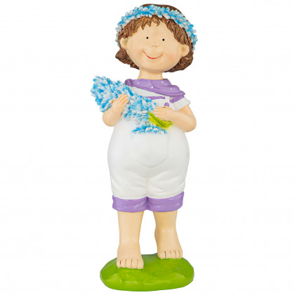 Toscano Bluebonnet Twins Springtime Child Garden Statue - Thierry Boy