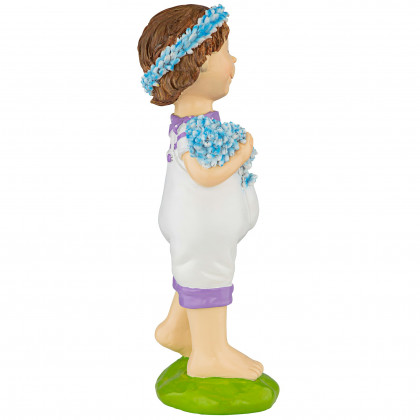 Toscano Bluebonnet Twins Springtime Child Garden Statue - Thierry Boy
