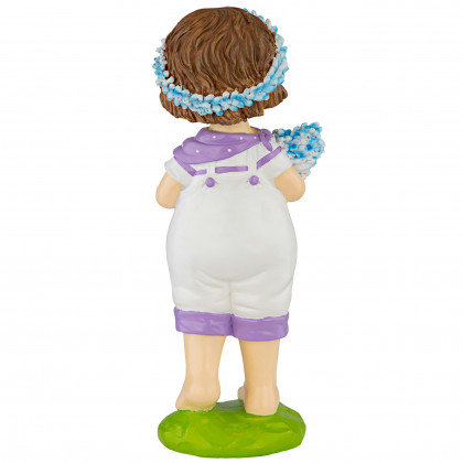 Toscano Bluebonnet Twins Springtime Child Garden Statue - Thierry Boy