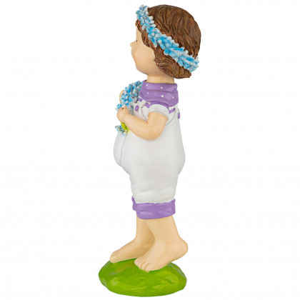 Toscano Bluebonnet Twins Springtime Child Garden Statue - Thierry Boy