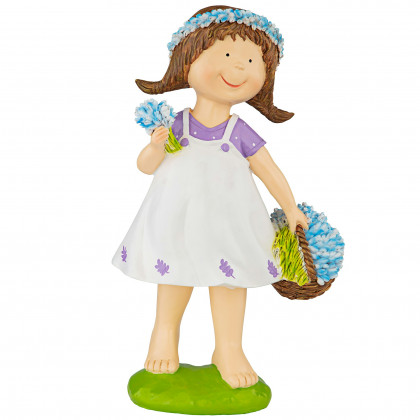 Toscano Bluebonnet Twins Springtime Child Garden Statue - Juliette Girl