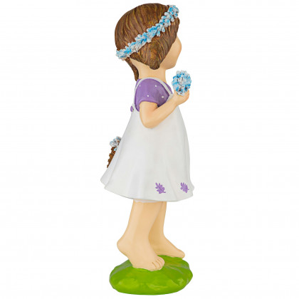 Toscano Bluebonnet Twins Springtime Child Garden Statue - Juliette Girl