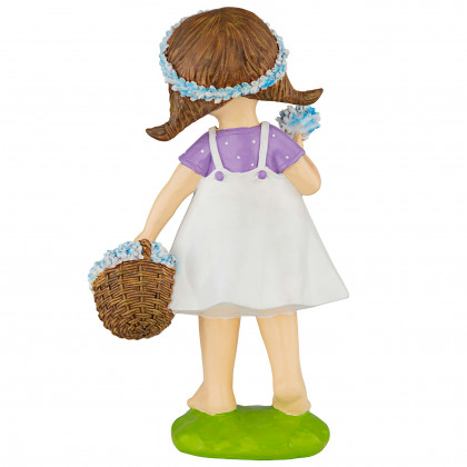 Toscano Bluebonnet Twins Springtime Child Garden Statue - Juliette Girl