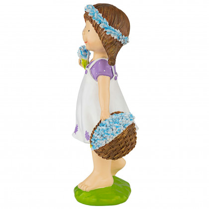 Toscano Bluebonnet Twins Springtime Child Garden Statue - Juliette Girl