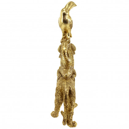 Toscano - Exotic Trio Stacked Animal Kingdom Statue