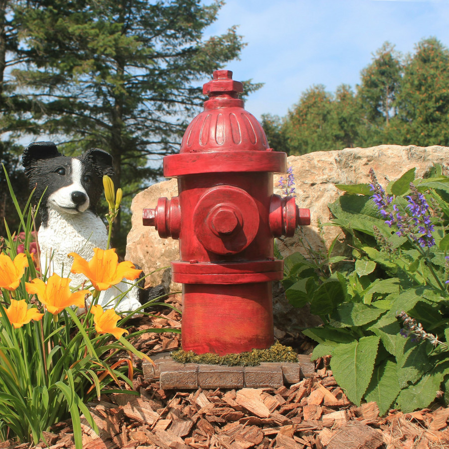 Toscano Dog Second Best Friend Fire Hydrant Statue - Medium