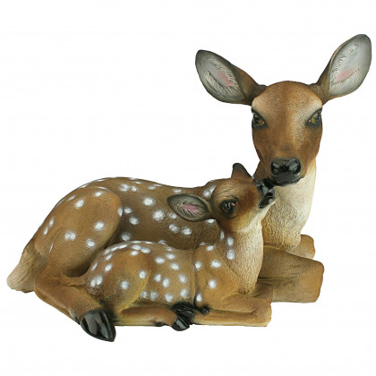 Toscano Mother Love Doe and Fawn Statue - Large