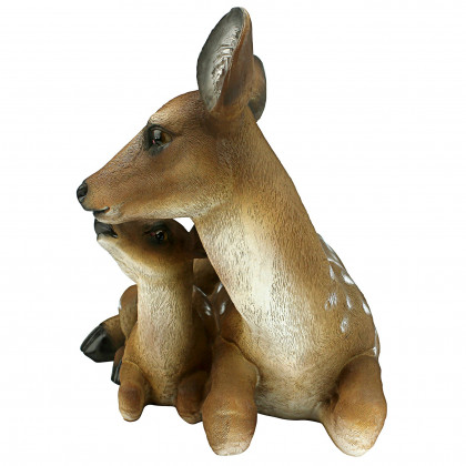Toscano Mother Love Doe and Fawn Statue - Large