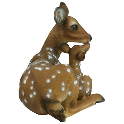 Toscano Mother Love Doe and Fawn Statue - Large
