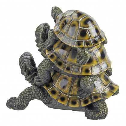 Toscano Three a Crowd Stacked Turtle Statue - Medium