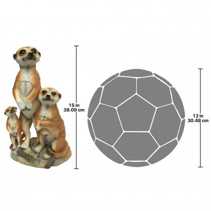 Toscano - The Meerkat Family Statue