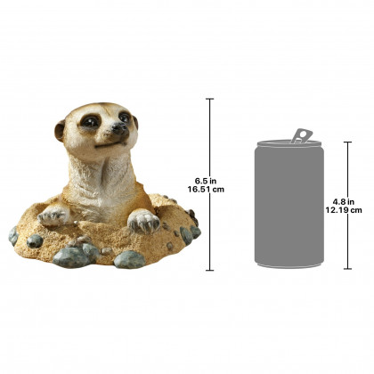 Toscano Kalahari Meerkat Statue - Out of Hole
