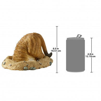 Toscano Kalahari Meerkat Statue - Into Hole