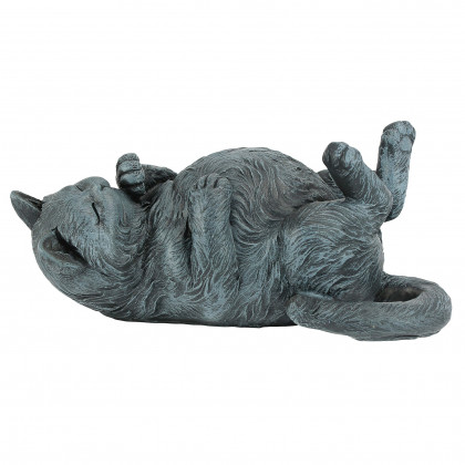 Toscano - Playful Cat on Back Statue