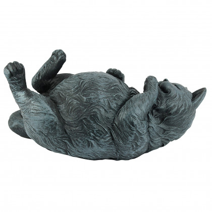 Toscano - Playful Cat on Back Statue