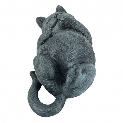 Toscano - Playful Cat on Back Statue