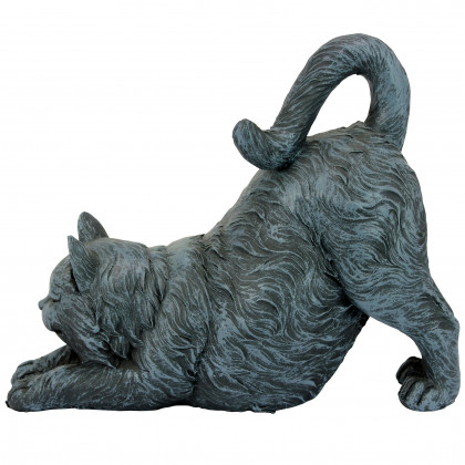 Toscano - Playful Cat Stretching Statue