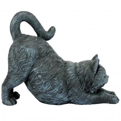 Toscano - Playful Cat Stretching Statue