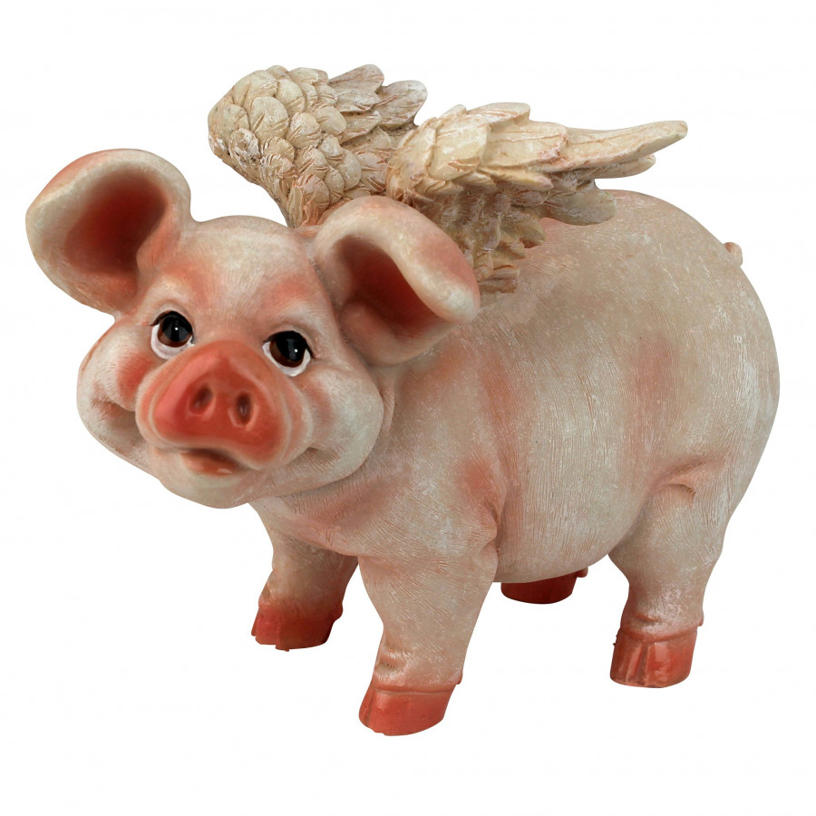 Toscano - Hog Heaven Flying Pigs Standing Statue