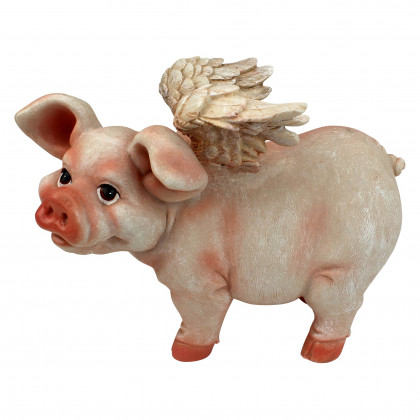 Toscano Hog Heaven Flying Pigs Standing Statue