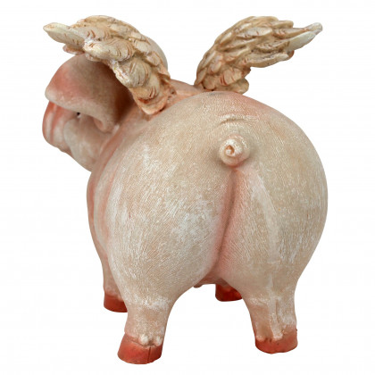 Toscano Hog Heaven Flying Pigs Standing Statue