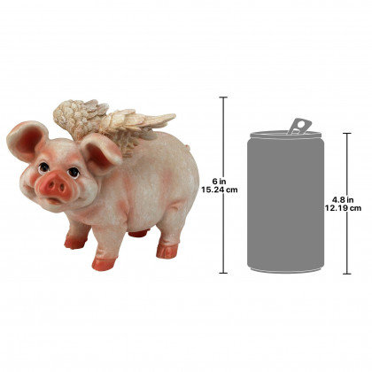 Toscano Hog Heaven Flying Pigs Standing Statue