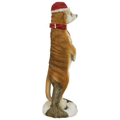 Toscano - Merry Meerkat Holiday Greeter Statue
