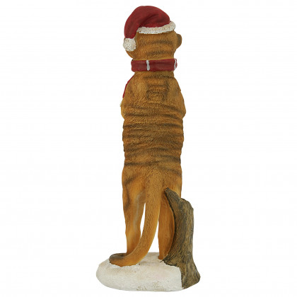 Toscano - Merry Meerkat Holiday Greeter Statue