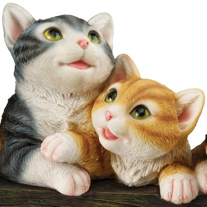 Toscano - Kitten Kaboodle Cat Welcome Sign Statue