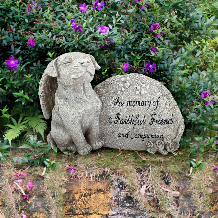 Toscano - Forever in Our Hearts Memorial Dog Statue