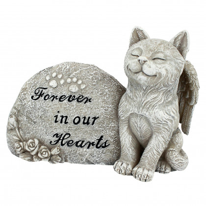 Toscano - Forever in Our Hearts Memorial Cat Statue