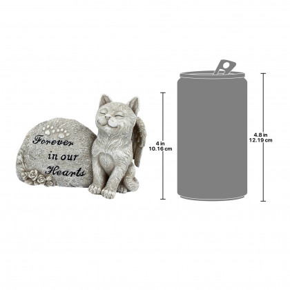 Toscano - Forever in Our Hearts Memorial Cat Statue